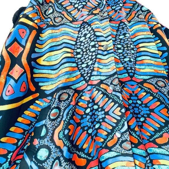 Melissa McCarthy Seven7 Reversible Colorful Abstract Bomber Jacket Sz 2X NWT - Picture 4 of 16